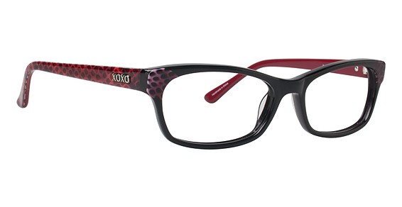 XOXO Aspire Eyeglasses, RDBK Red Black