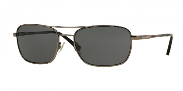 Brooks Brothers BB4016 Sunglasses, 150787 GUNMETAL SOLID GREY (GREY)