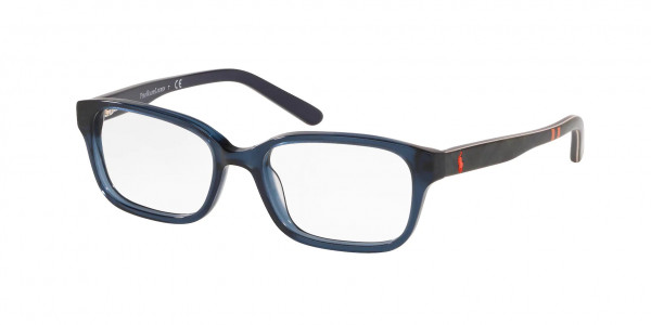 Ralph Lauren Children PP8520 Eyeglasses, 5852 SHINY TRANSPARENT BLUE (BLUE)