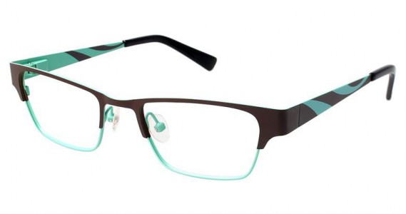 Jalapenos On Fire Eyeglasses, Brown/Green