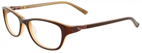 EasyClip EC300 Eyeglasses, 010 DRK CHOCOLATE/CLEAR LGHT BROWN