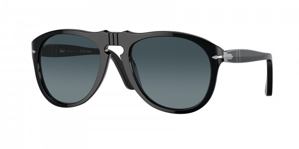 Persol PO0649 Sunglasses, 95/S3 BLACK LIGHT BLUE GRADIENT DARK (BLACK)