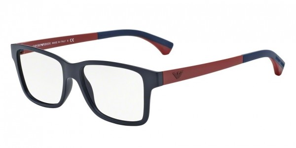 Emporio Armani EA3018 Eyeglasses, 5122 MATTE BLUE (BLUE)