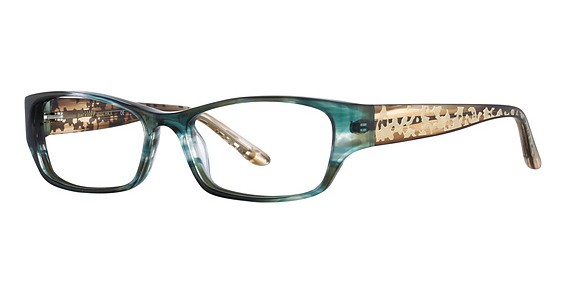 Badgley Mischka Melodie Eyeglasses, AQU Aqua Crystal