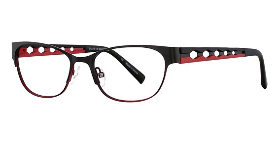 Bulova Marda Loop Eyeglasses, Black/Red