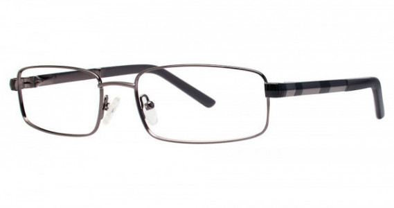 Big Mens Eyewear Club BIG FAVOR Eyeglasses, Gunmetal