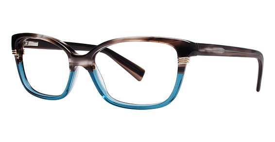 Modern Art A354 Eyeglasses, Brown/Blue