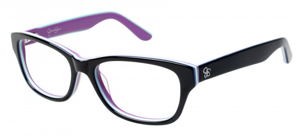Jessica Simpson J1006 Eyeglasses, OX BLACK/PURPLE