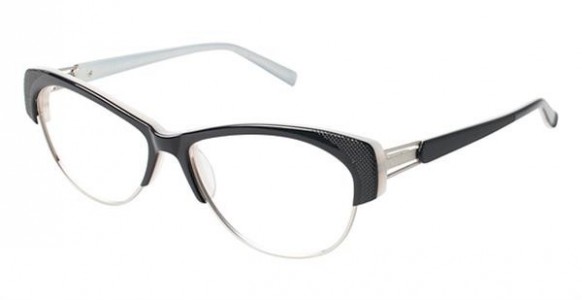 Azzaro AZ30123 Eyeglasses, C1 BLACK/WHITE
