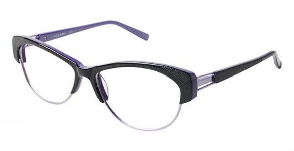 Azzaro AZ30123 Eyeglasses, C3 BLACK/PURPLE