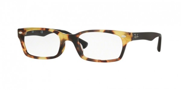 Ray-Ban Optical RX5150F Eyeglasses, 5608 YELLOW HAVANA (HAVANA)