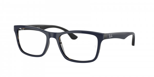 Ray-Ban Optical RX5279F Eyeglasses, 8283 BLU ON HAVANA (BLUE)