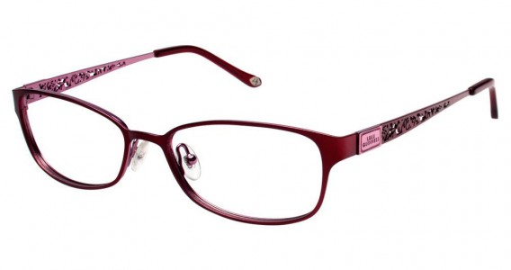Lulu Guinness L752 Eyeglasses, Burgundy/Rose (BUR)