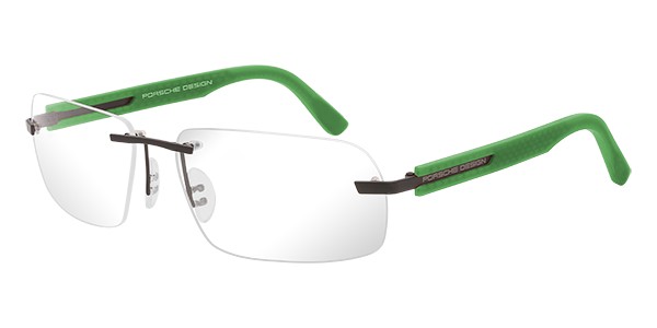 Porsche Design P 8233 Eyeglasses, Dark Gun, Green (F)