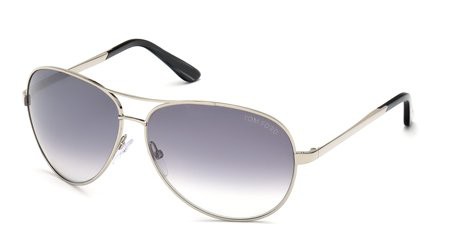 Tom Ford CHARLES Sunglasses, 753 - Shiny Light Nickeltin