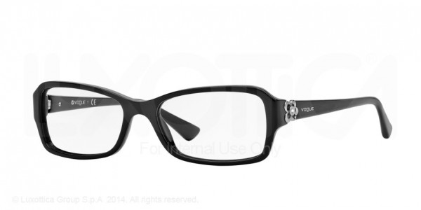 Vogue VO2836B Eyeglasses, W44 BLACK (BLACK)