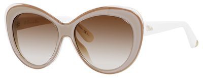 Christian Dior Dior Promesse 1/S Sunglasses, 03HK(6Y) Transparent Pink Ivory