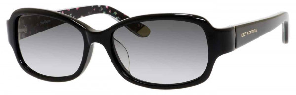 Juicy Couture JU 555/F/S Sunglasses, 0807 BLACK