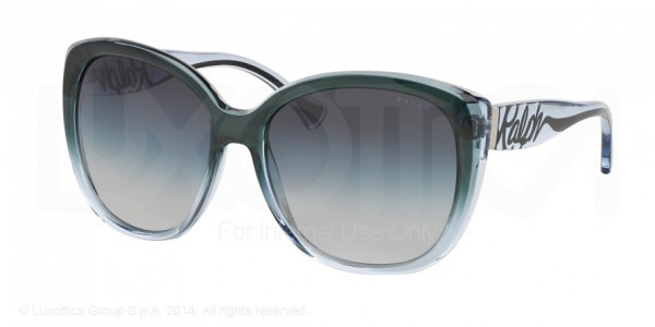 Ralph RA5177 Sunglasses, 123011 BLACK GREY GRADIENT (GREY)