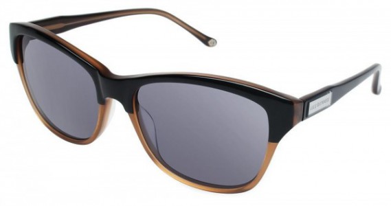 Lulu Guinness L110 Sunglasses, Black/Taupe (BLK)
