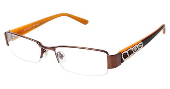 Jimmy Crystal Impulse Eyeglasses, Brown