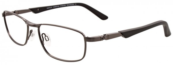 EasyClip EC317 Eyeglasses, SATIN DARK GREY
