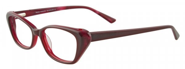 Takumi TK921 Eyeglasses, 030 - Dark Burgundy & Marbled Red