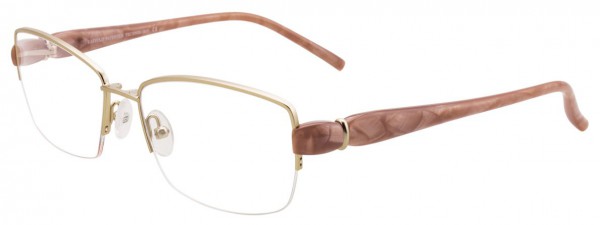 EasyClip EC313 Eyeglasses, SATIN LIGHT GOLD