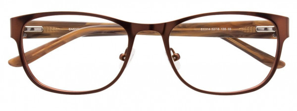 EasyClip EC314 Eyeglasses, 010 - Satin Brown