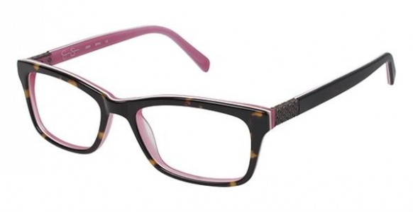 Jessica Simpson J988 Eyeglasses, BRN Brown/Pink