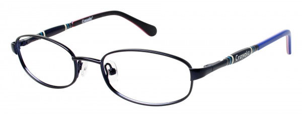 Crayola Eyewear CR104 Eyeglasses, NVY NAVY/GREY, TEAL