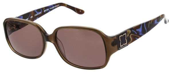 BCBGMAXAZRIA FABULOUS Sunglasses, Brown Transparent