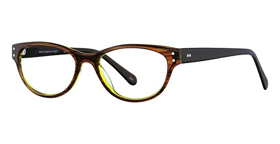 Scott Harris Scott Harris 307 Eyeglasses, 3 Cocoa Stripe/Lime/Black