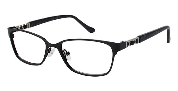 Nicole Miller Christopher Eyeglasses, C01 Black/Black Pearl
