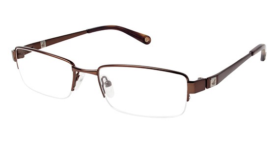 Sperry Top-Sider Stonington Eyeglasses, C01 Matte Chocolate Brown