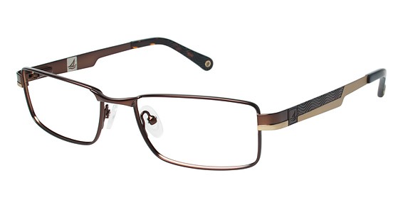 Sperry Top-Sider Topsail Eyeglasses, C02 Matte Brown