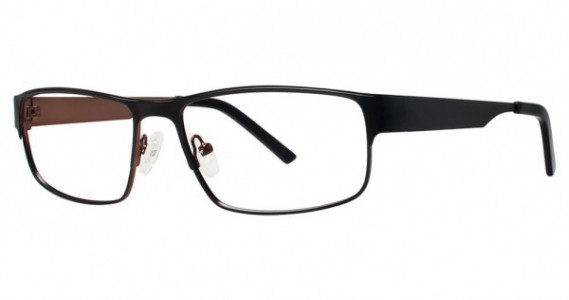 Big Mens Eyewear Club BIG Tex Eyeglasses, matte black/brown