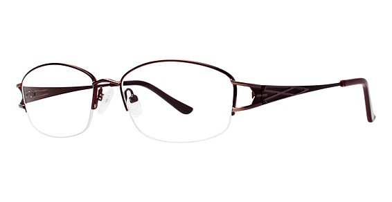 Genevieve Glenda Eyeglasses, Matte Brown/Light Brown