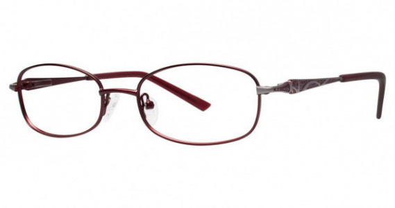 Genevieve Kindred Eyeglasses, burgundy/gunmetal