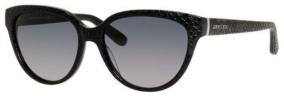Jimmy Choo Odette/S Sunglasses, 06UI(HD) Black