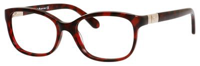 Kate Spade Josette Eyeglasses, 01Y9(00) Red Havana
