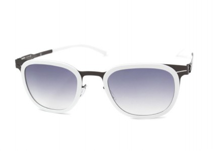 ic! berlin S3 Rummelsburg Sunglasses, Black-White / Black-Clear Nylon