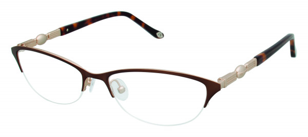 Lulu Guinness L755 Eyeglasses, Brown (BRN)
