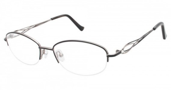 Tura R111 Eyeglasses, Black/Gun (BLK)