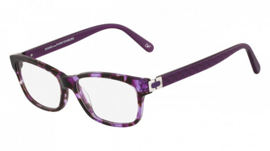 Diane Von Furstenberg DVF5056 Eyeglasses, (205) PURPLE TORTOISE