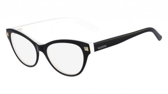 Valentino V2659 Eyeglasses, (015) BLACK/WHITE