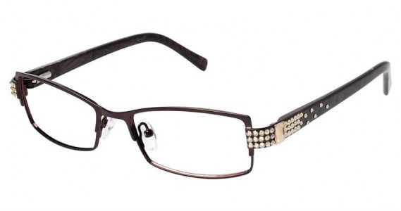 Jimmy Crystal Enticing Eyeglasses, Brown