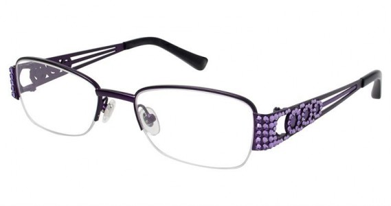 Jimmy Crystal Venice Eyeglasses, Purple