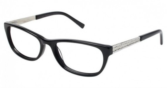 Jimmy Crystal Engagement Eyeglasses, Black