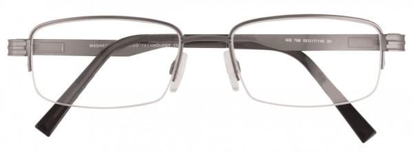 Magnetite MG789 Eyeglasses, 020 - Satin Steel